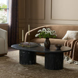 Oranda Coffee Table in Black Marble from Four Hands - Luna Furniture