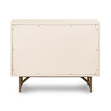 Van Rectangular Nightstand in Matte Alabaster from Four Hands - Luna Furniture