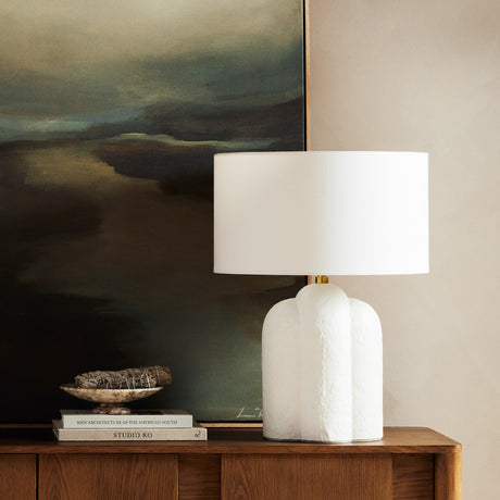 Koa Table Lamp in Adobe Textured Concrete from Four Hands - Luna Furniture