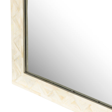 Loredo Floor Mirror in White Bone from Four Hands - Luna Furniture