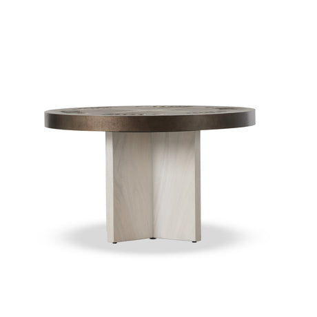 Poker Table in Aged Metal from Four Hands - Luna Furniture