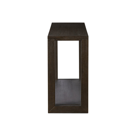 Thomas Console Table in Dark Anthracite Oak Veneer from Four Hands - Luna Furniture