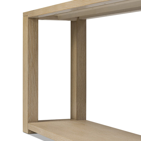 Thomas Console Table in Bleached Oak Veneer from Four Hands - Luna Furniture