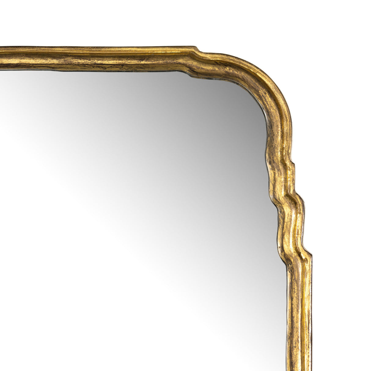 Loire Grand Floor Mirror in Antiqued Gold Leaf from Four Hands - Luna Furniture