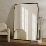 Loire Grand Floor Mirror in Antiqued Gold Leaf from Four Hands - Luna Furniture