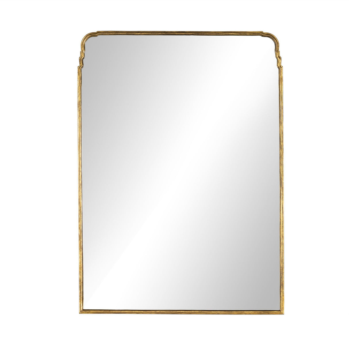Loire Grand Floor Mirror in Antiqued Gold Leaf from Four Hands - Luna Furniture