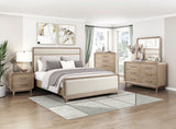 Wilshire Natural Queen Upholstered Bed from Homelegance - Luna Furniture