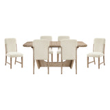 Wilshire Natural/Beige 9-Piece 94" Extendable Dining Set from Homelegance - Luna Furniture