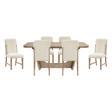 Wilshire Natural/Beige 9-Piece 94" Extendable Dining Set from Homelegance - Luna Furniture