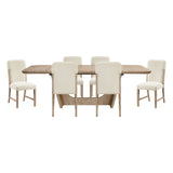 Wilshire Natural/Beige 9-Piece 94" Extendable Dining Set from Homelegance - Luna Furniture