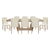 Wilshire Natural/Beige 7-Piece 94" Extendable Dining Set from Homelegance - Luna Furniture