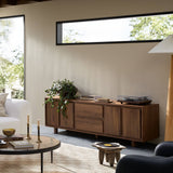 Stafford Media Console in Walnut Natural from Four Hands - Luna Furniture