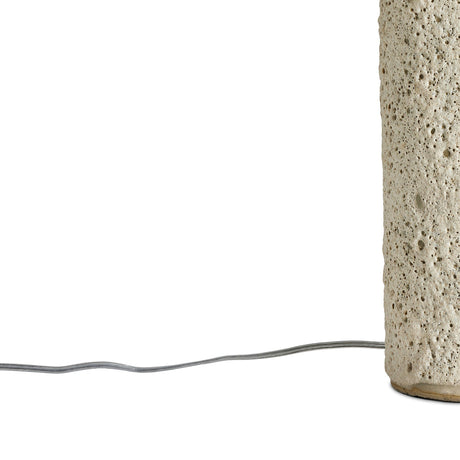 Ozer Table Lamp in Reactive White Glaze from Four Hands - Luna Furniture