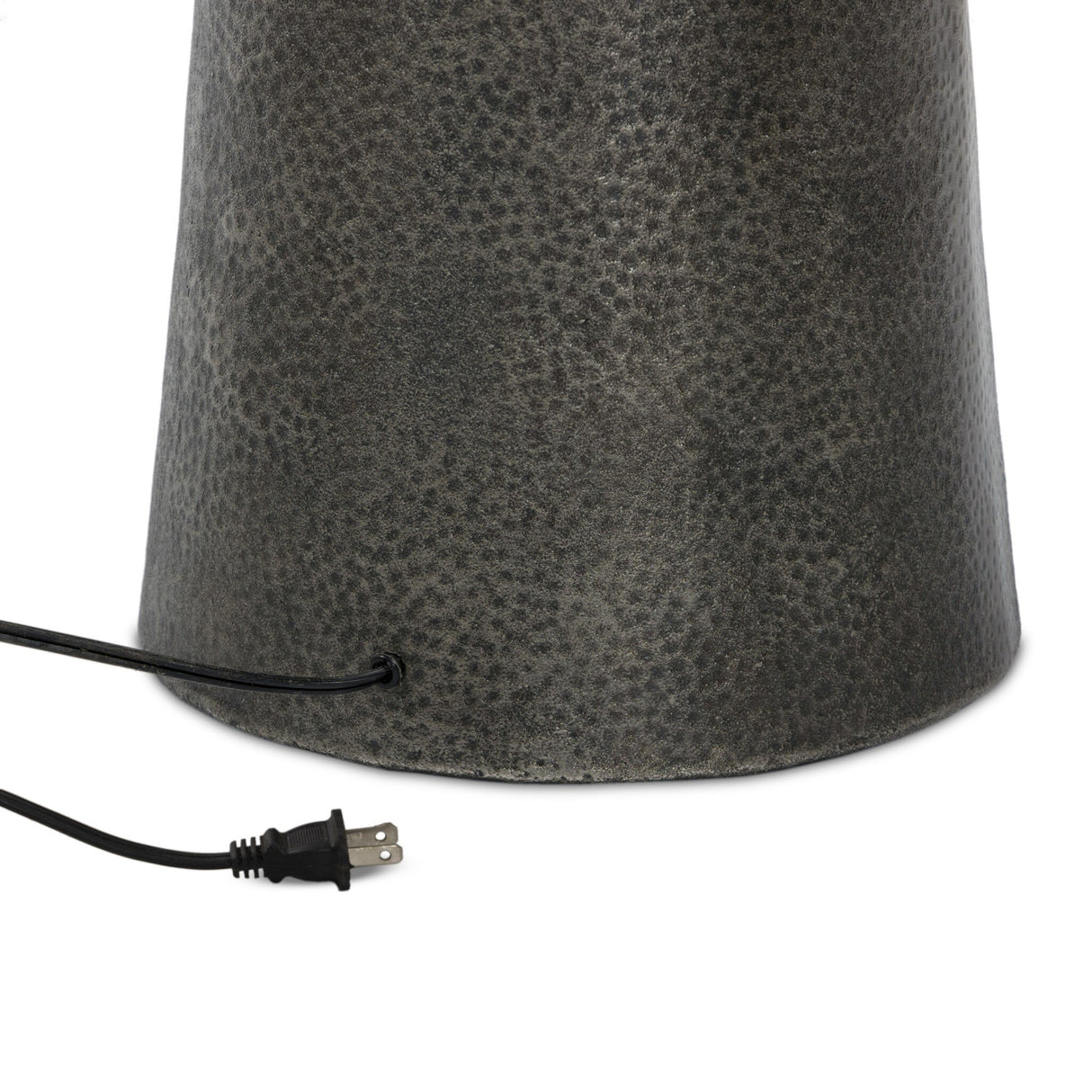 Ziggy Floor Lamp in Hammered Smoked Nickel from Four Hands - Luna Furniture