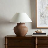Parma Table Lamp in Textured Dark Sand Porcelain from Four Hands - Luna Furniture