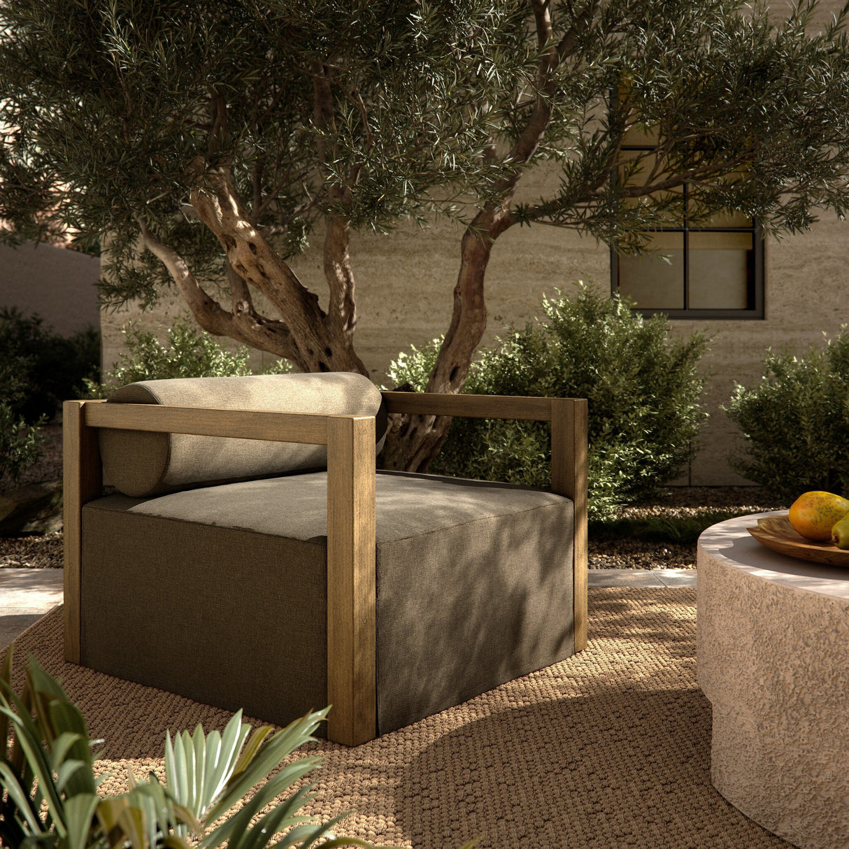 Laskin Outdoor Chair in Alessi Fawn from Four Hands - Luna Furniture