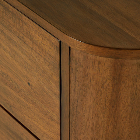 Paden Nightstand in Seasoned Brown Acacia from Four Hands - Luna Furniture