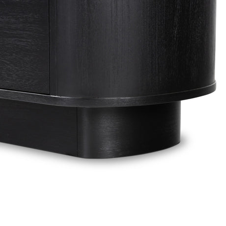 Paden Nightstand in Aged Black Acacia from Four Hands - Luna Furniture