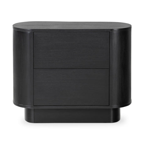 Paden Nightstand in Aged Black Acacia from Four Hands - Luna Furniture