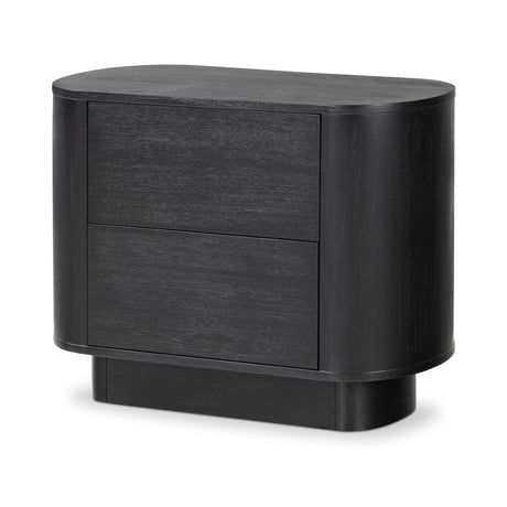 Paden Nightstand in Aged Black Acacia from Four Hands - Luna Furniture
