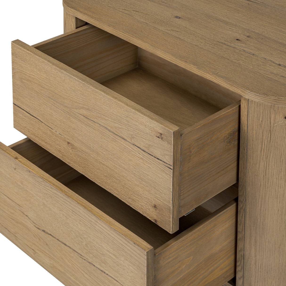 Paden Nightstand in Worn Oak Veneer from Four Hands - Luna Furniture