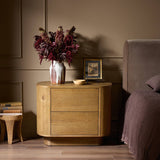 Paden Nightstand in Worn Oak Veneer from Four Hands - Luna Furniture