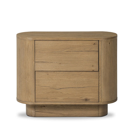 Paden Nightstand in Worn Oak Veneer from Four Hands - Luna Furniture