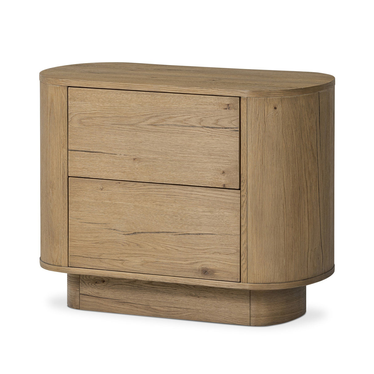 Paden Nightstand in Worn Oak Veneer from Four Hands - Luna Furniture