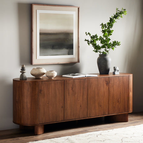 Paden Sideboard in Seasoned Brown Acacia from Four Hands - Luna Furniture