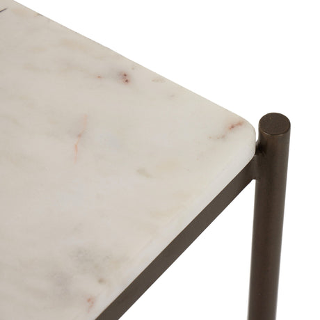 Felix Large Console Table in Antique Brass from Four Hands - Luna Furniture