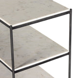 Felix Large Console Table in Hammered Grey W/Clear Powder Coat from Four Hands - Luna Furniture