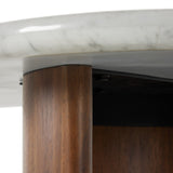 Paden Large Console Table in Italian White Marble from Four Hands - Luna Furniture