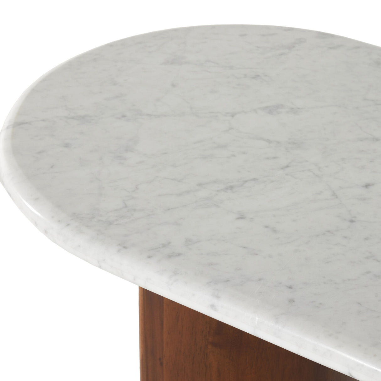 Paden Large Console Table in Italian White Marble from Four Hands - Luna Furniture