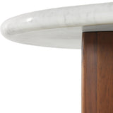 Paden Large Console Table in Italian White Marble from Four Hands - Luna Furniture