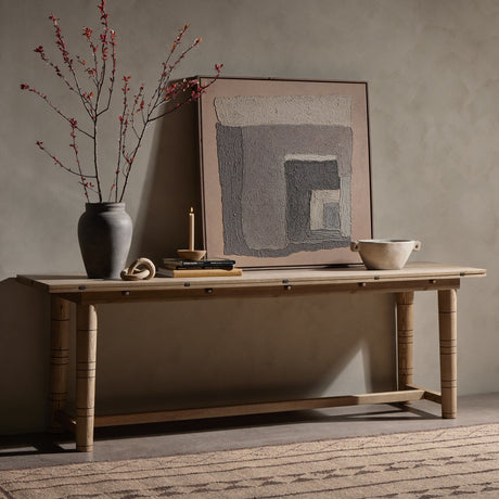 Flip Top Console Table in Toasted Ash from Four Hands - Luna Furniture