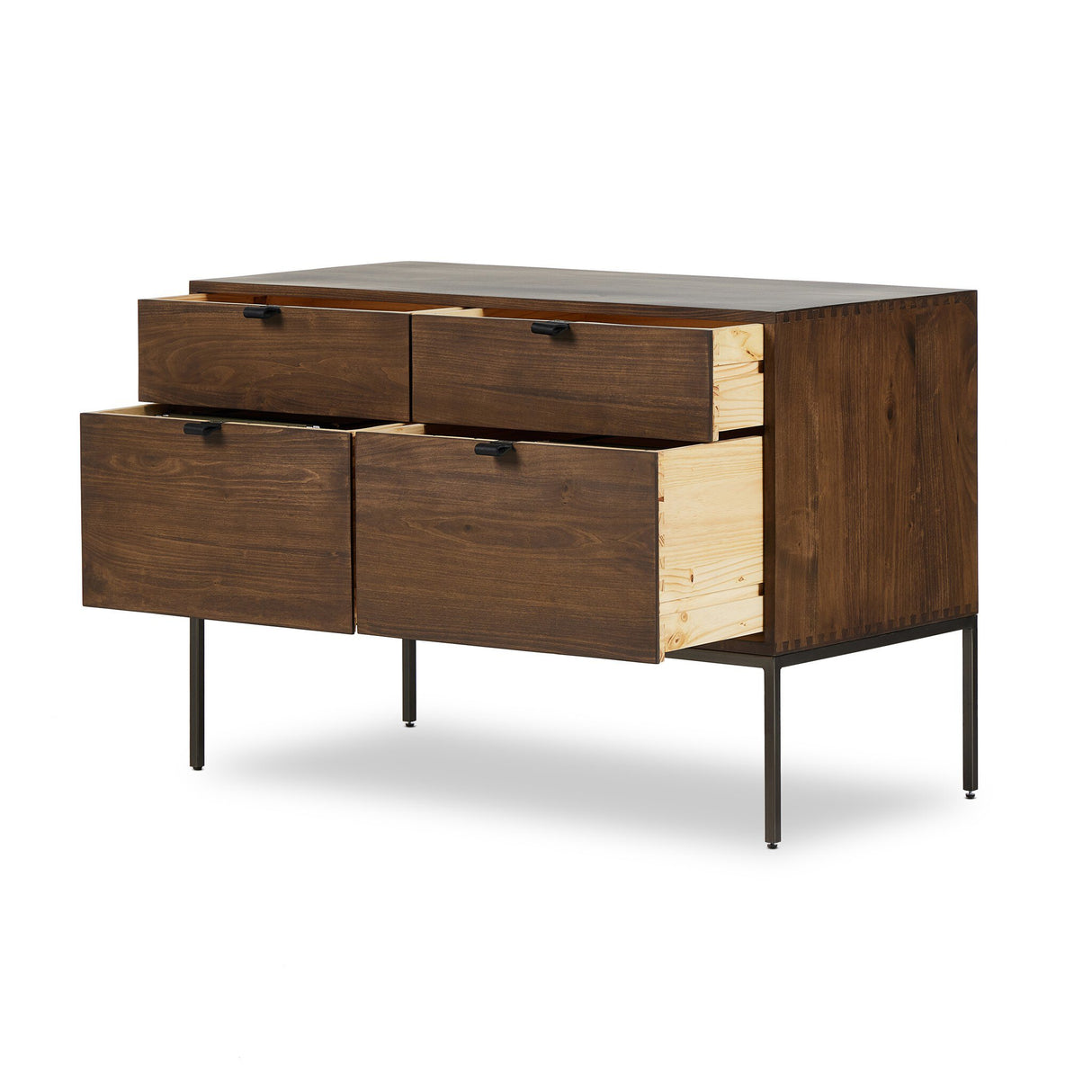 Trey Modular Wide Filing Cabinet in Auburn Poplar from Four Hands - Luna Furniture
