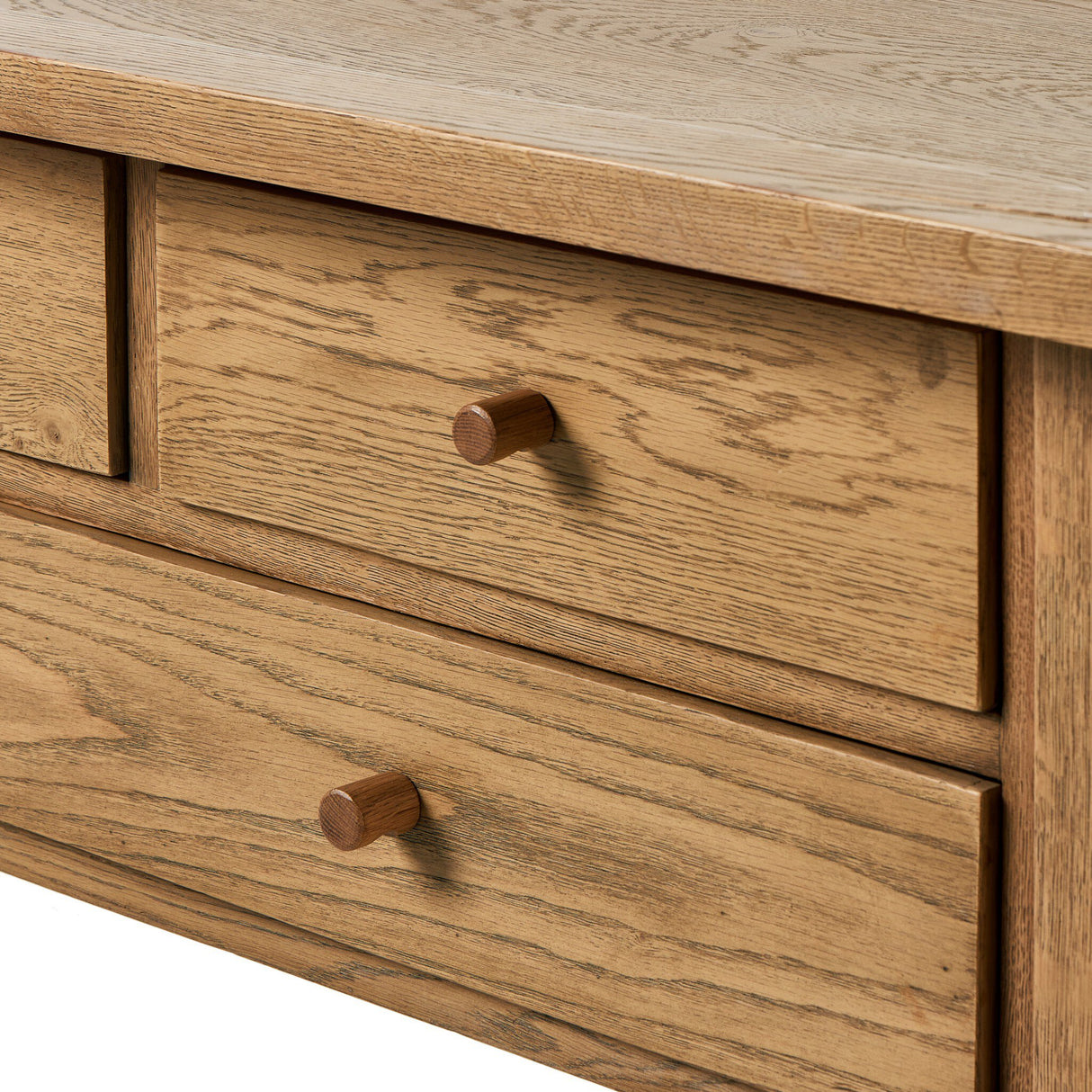 Millbrook Console Table in Natural Light Oak Veneer from Four Hands - Luna Furniture