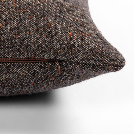 Stonewash Linen Pillow in Hasselt Ebony from Four Hands - Luna Furniture