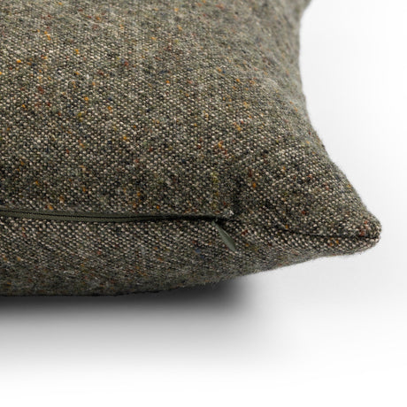 Stonewash Linen Pillow in Hasselt Olive Green from Four Hands - Luna Furniture