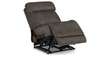 Hoopster Gunmetal Power Armless Recliner from Ashley Furniture - Luna Furniture