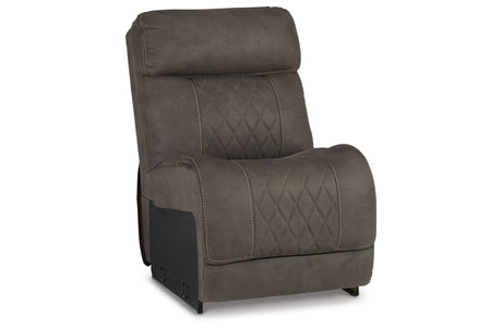 Hoopster Gunmetal Armless Chair from Ashley Furniture - Luna Furniture