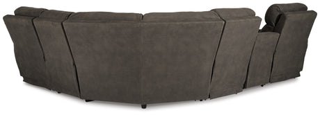 Hoopster Gunmetal Power Armless Recliner from Ashley Furniture - Luna Furniture