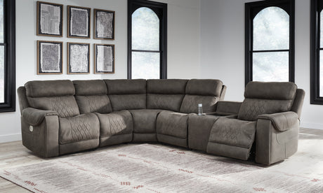 Hoopster Gunmetal Wedge from Ashley Furniture - Luna Furniture