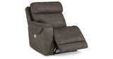 Hoopster Gunmetal Left-Arm Facing Power Recliner from Ashley Furniture - Luna Furniture