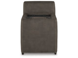 Hoopster Gunmetal Console with Touchscreen from Ashley Furniture - Luna Furniture
