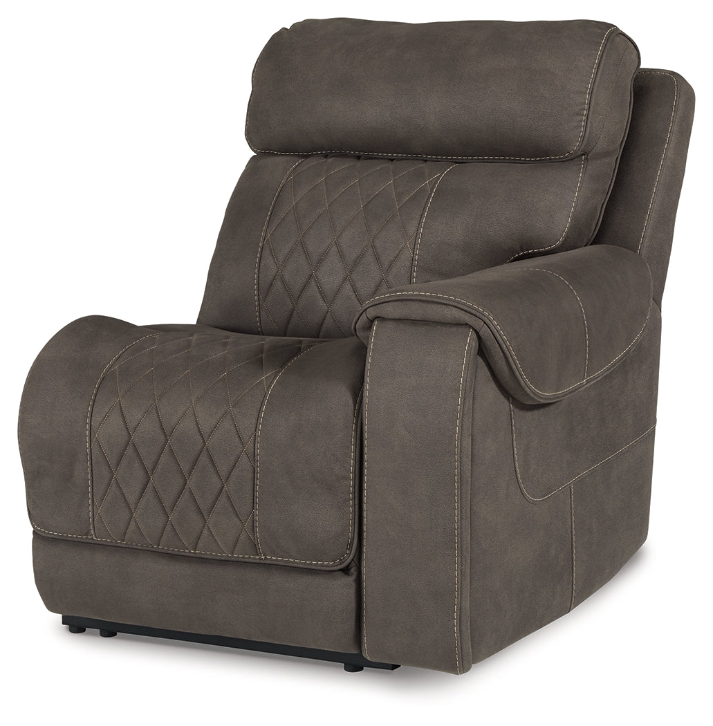 Hoopster Gunmetal Right-Arm Facing Power Recliner from Ashley Furniture - Luna Furniture
