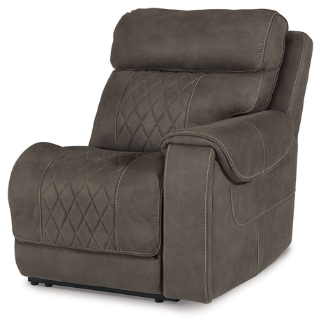Hoopster Gunmetal Right-Arm Facing Power Recliner from Ashley Furniture - Luna Furniture