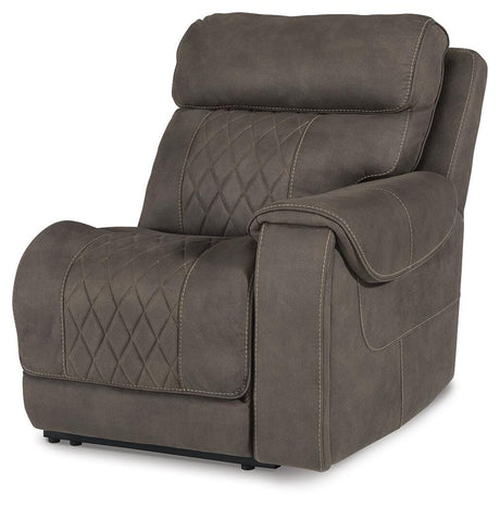 Hoopster Gunmetal Right-Arm Facing Power Recliner from Ashley Furniture - Luna Furniture