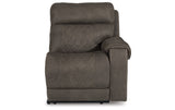 Hoopster Gunmetal Right-Arm Facing Power Recliner from Ashley Furniture - Luna Furniture