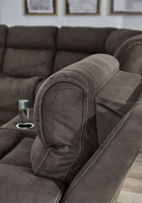Hoopster Gunmetal Wedge from Ashley Furniture - Luna Furniture